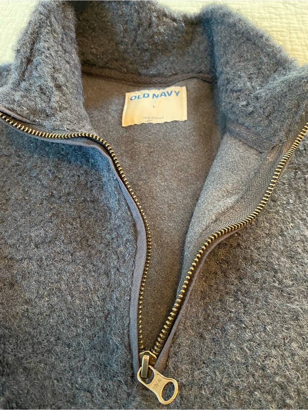NWT Old Navy Men’s Quarter Zip Sz L - Picture 3 of 6